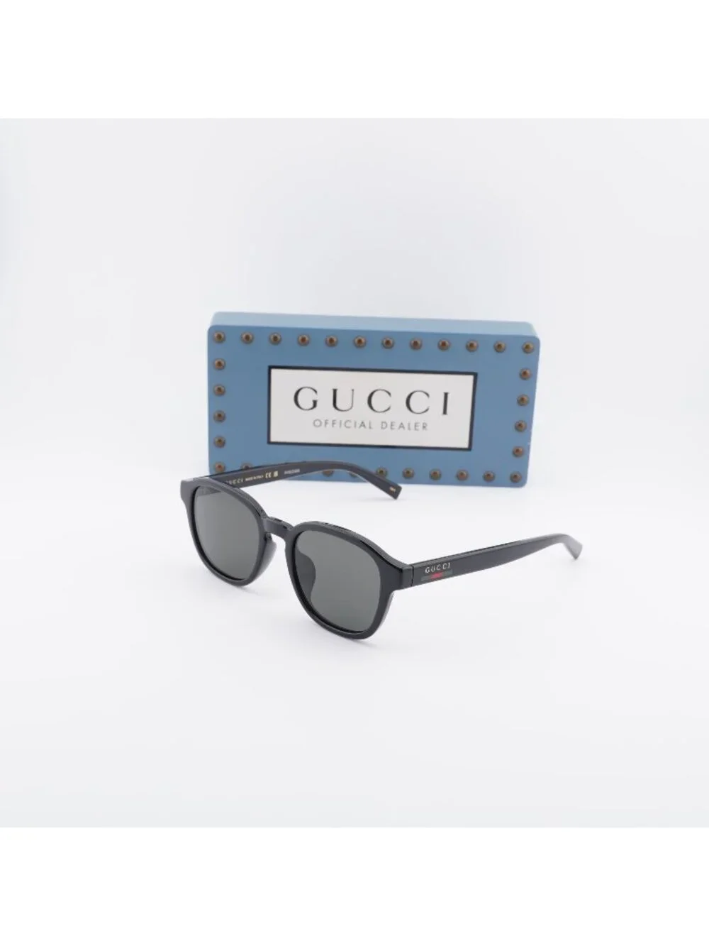 Gucci GG2109SK 001 Square Sunglasses - Black / Grey